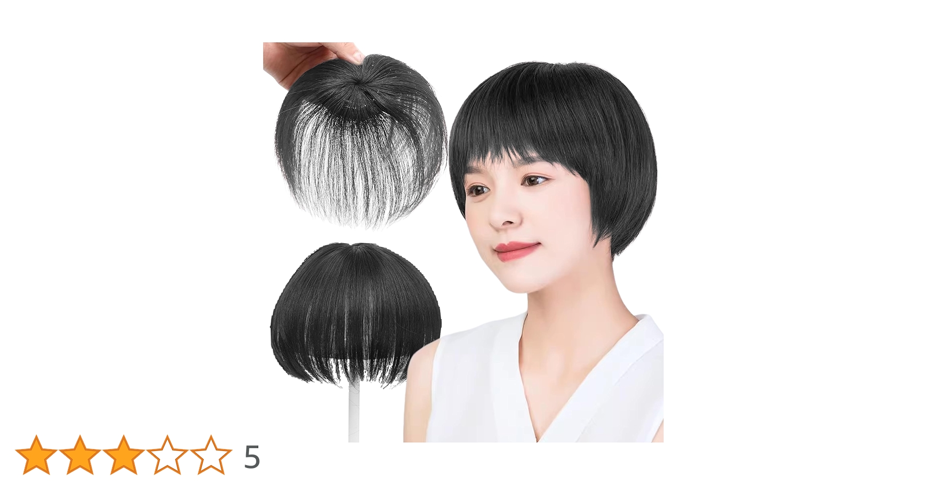 Amazon.co.jp: GFun 部分ウィッグ ヘアピース 頭頂部 女性用